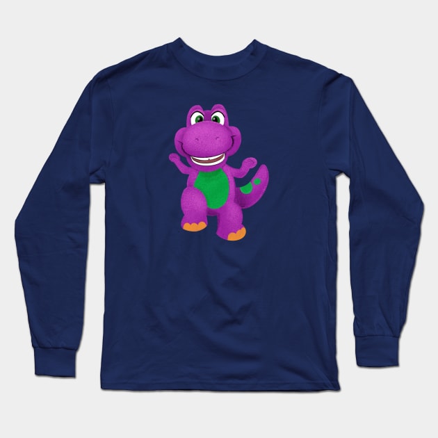 Barney Long Sleeve T-Shirt by AmyNewBlue